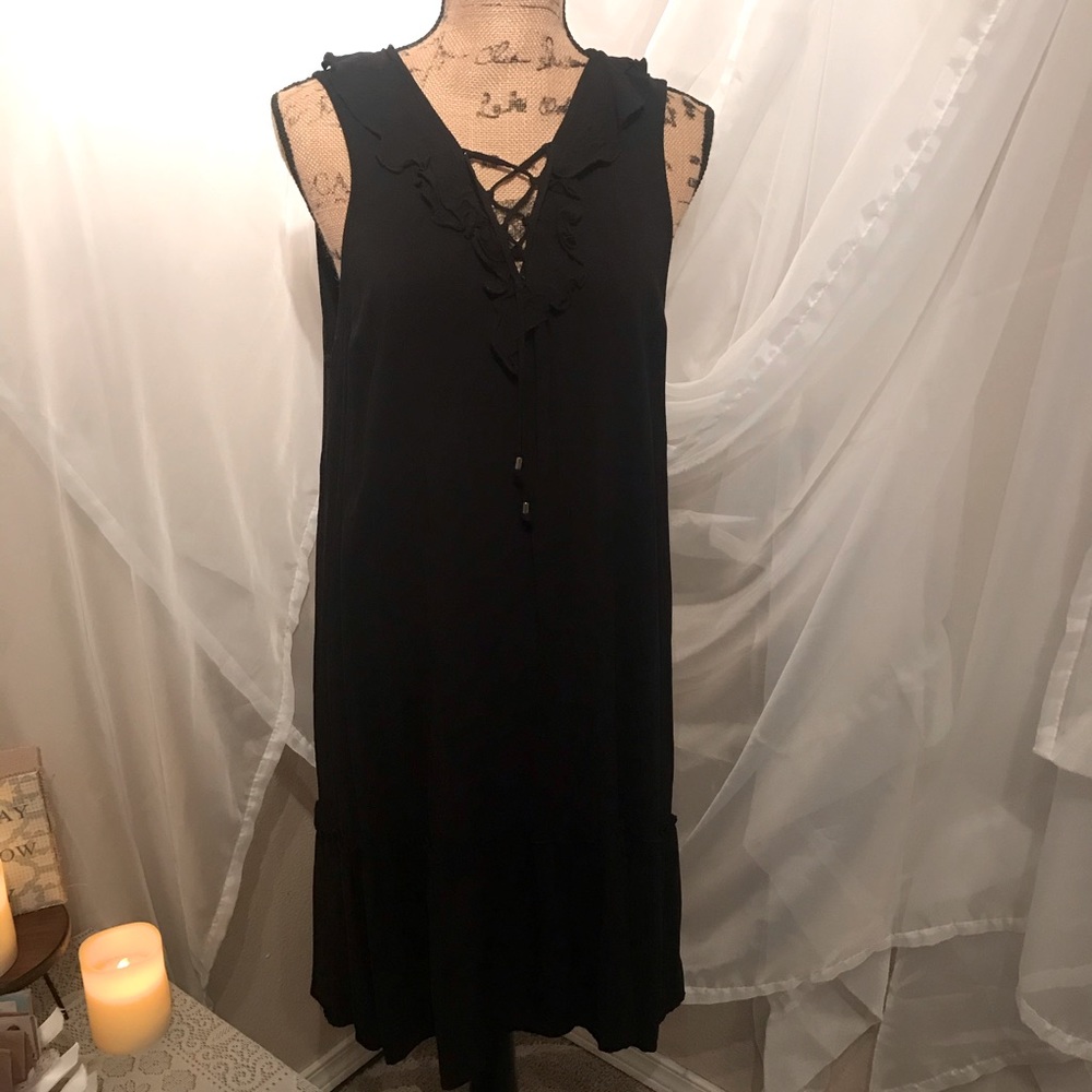 ❤️ 3/$15 ❤️ Black sleeveless fun 1x dress